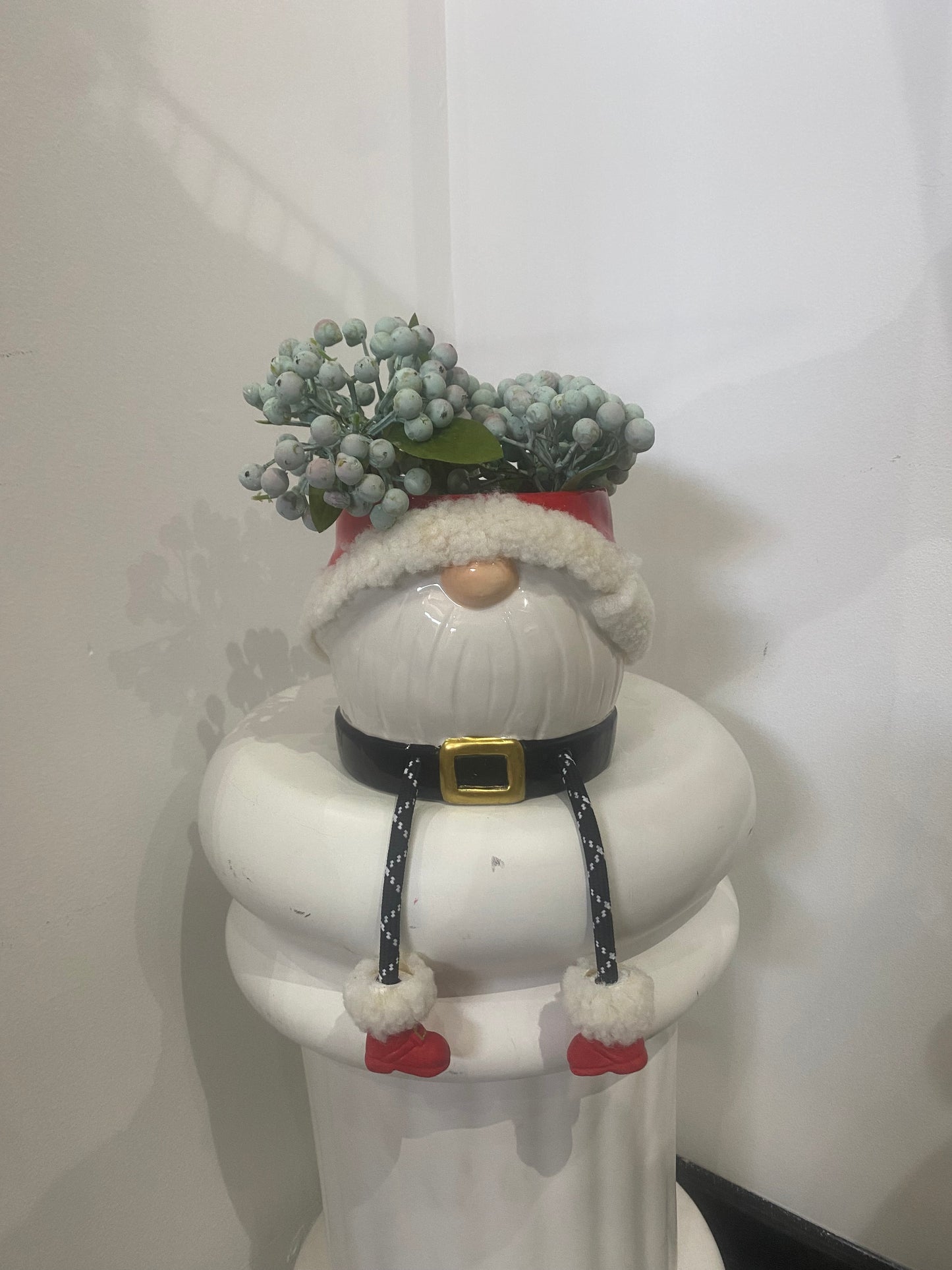 Santa planter pot