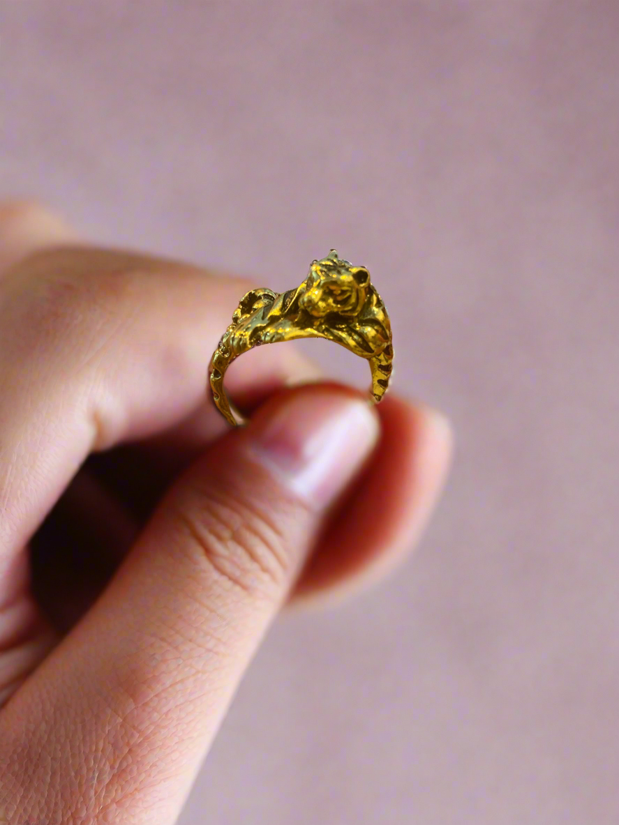 Golden Tiger Wrap Ring