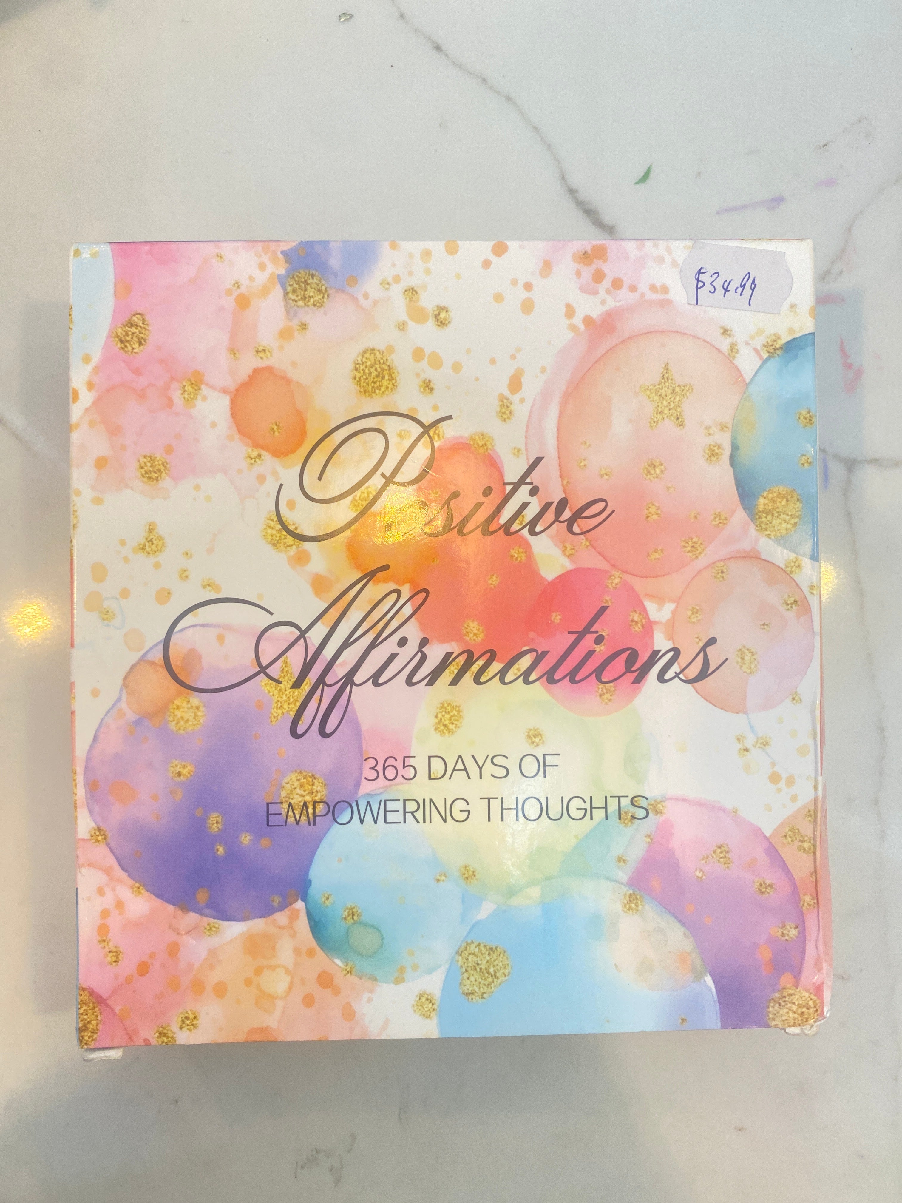Positive affirmations daily calendar