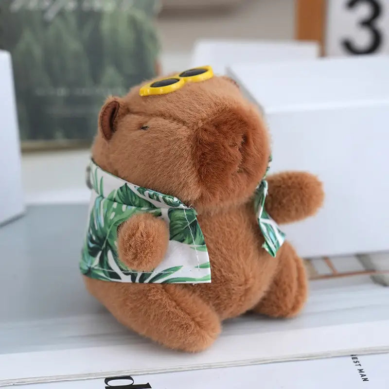 Summer Capybara Key Chain