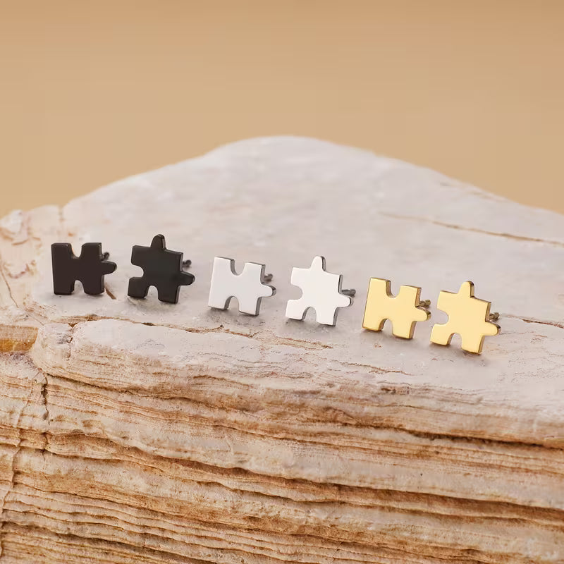 Puzzle Stud Earrings