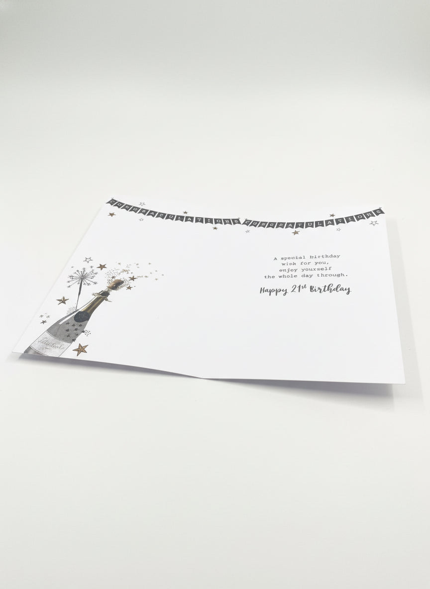 Birthday Card - Happy 21st Birthday