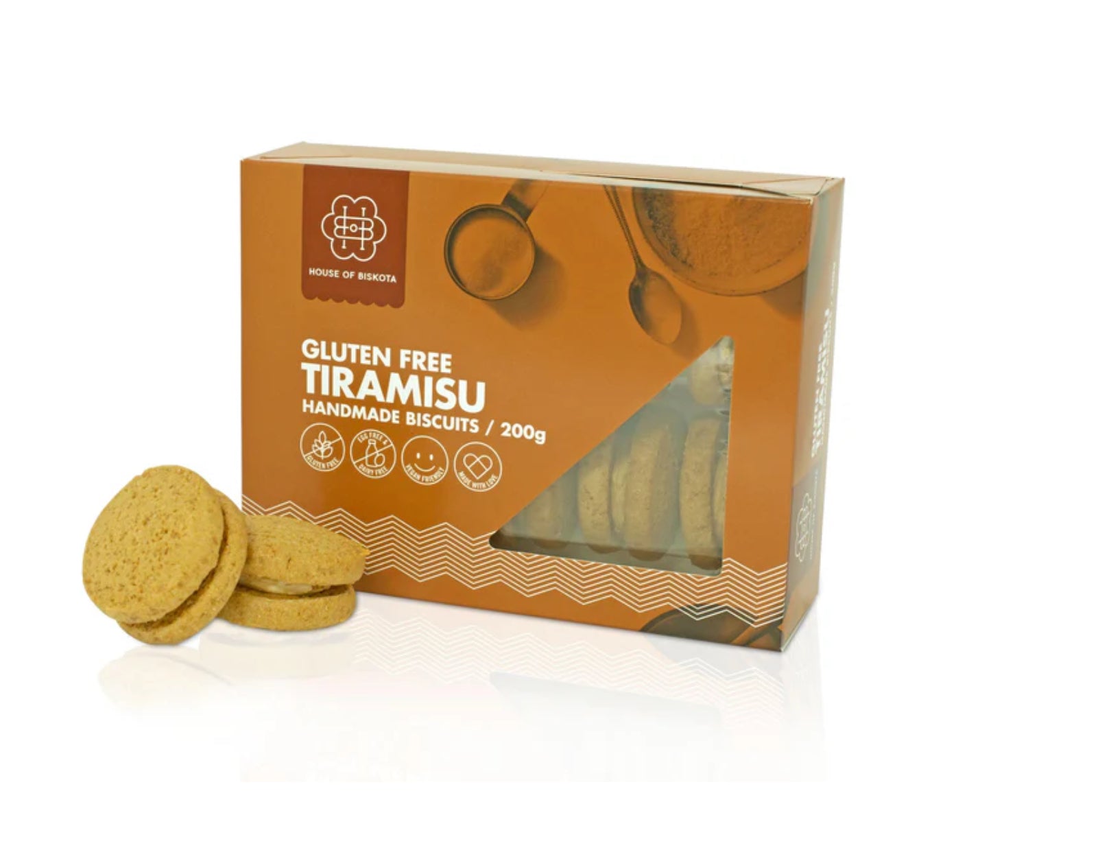 Gluten-Free Tiramisu Biscuits 200g (DF, GF, V)