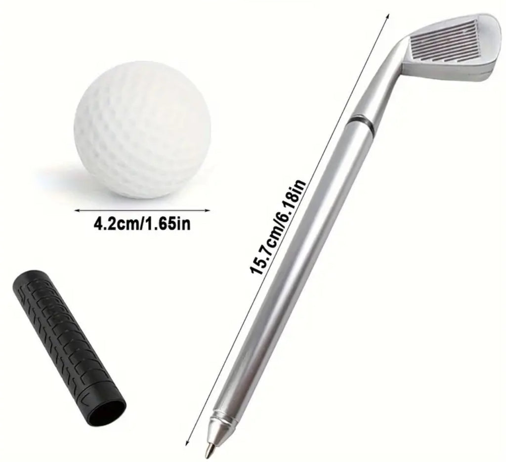 Ensemble stylo de golf et balle anti-stress
