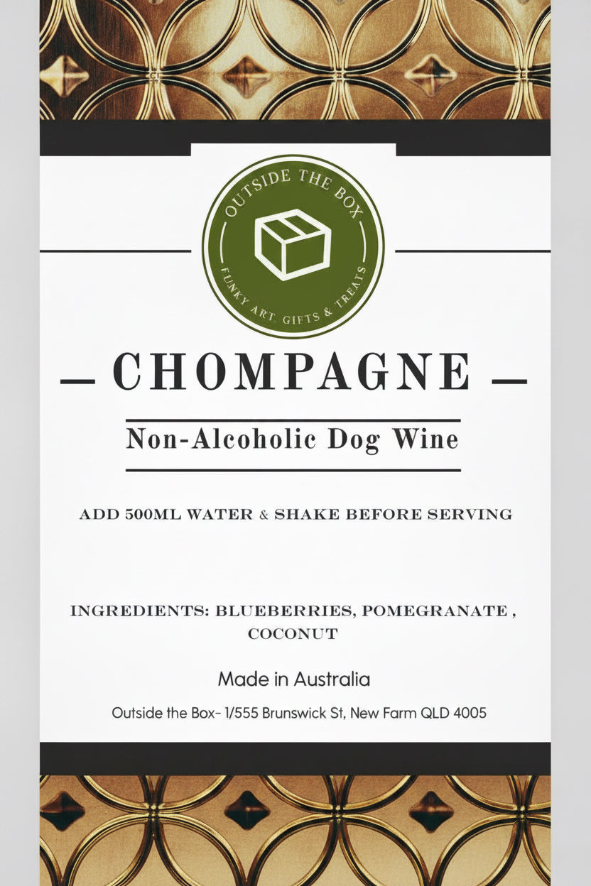 Chompagne- Sparkling Dog Wine ( COMING SOON)