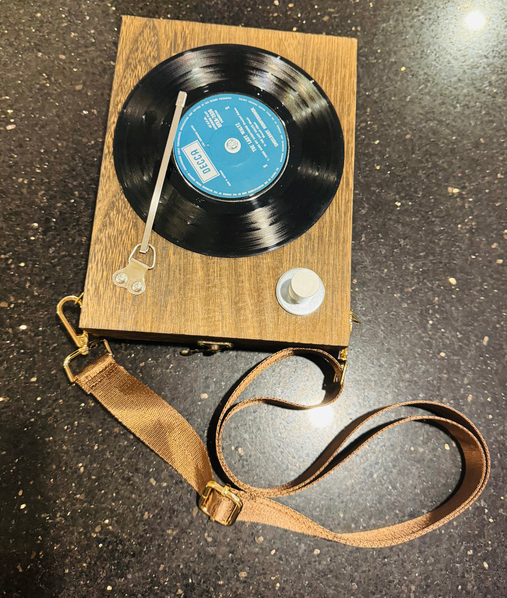 Sac en bois pour tourne-disque