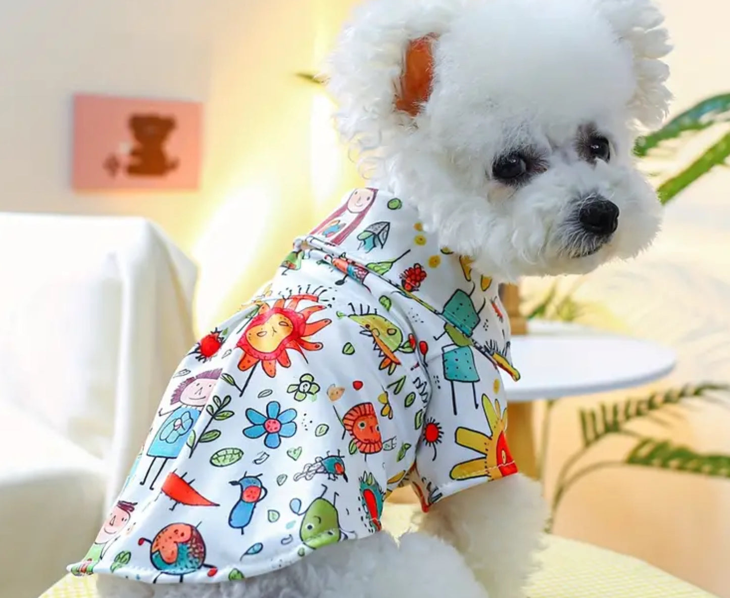 Comic Collared Pet Shirt