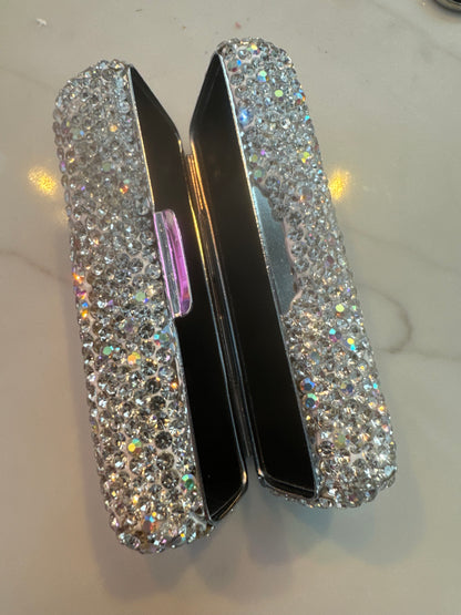 Diamonte Lipstick Holder with Mirror