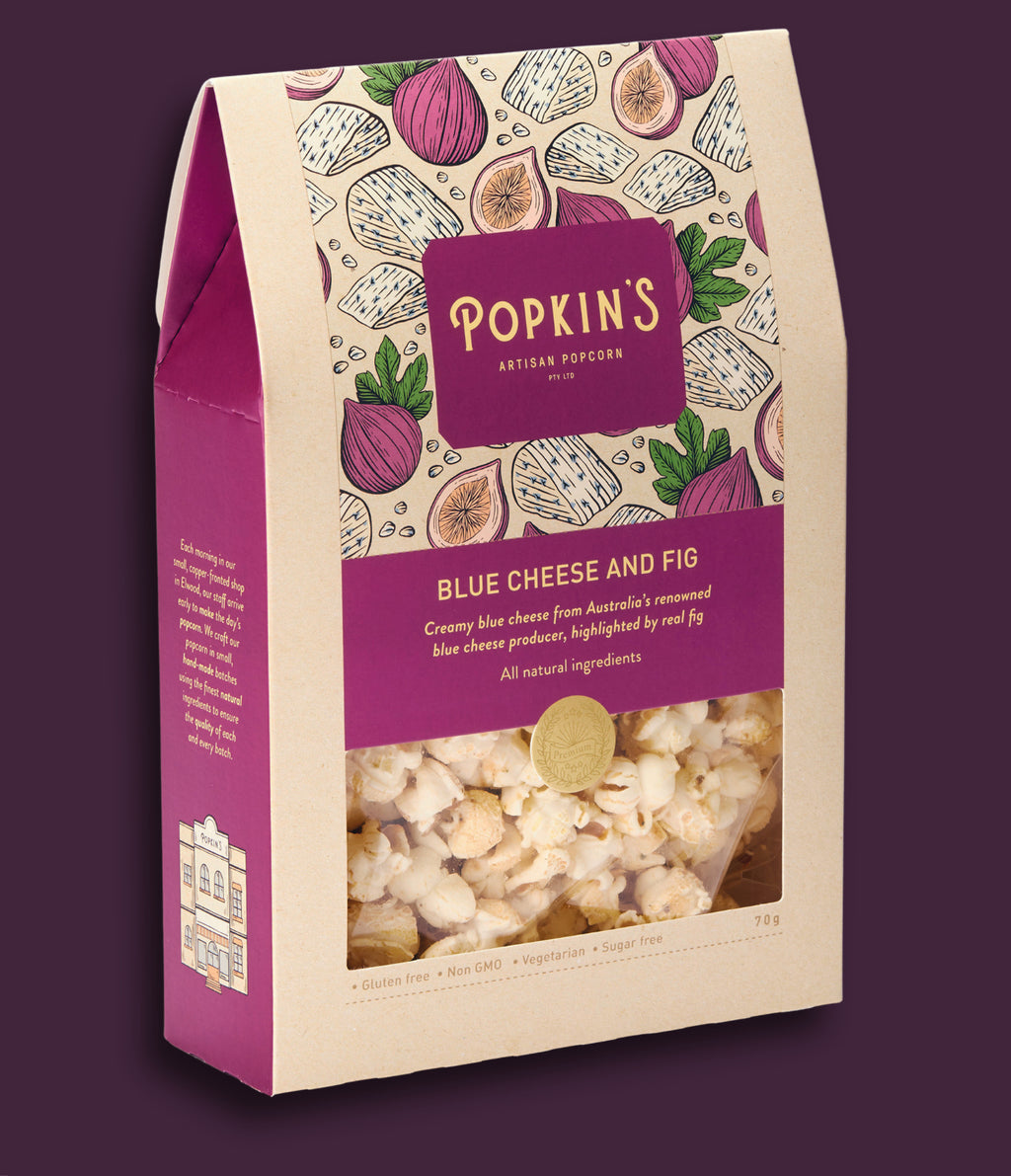 Popcorn au fromage bleu et aux figues