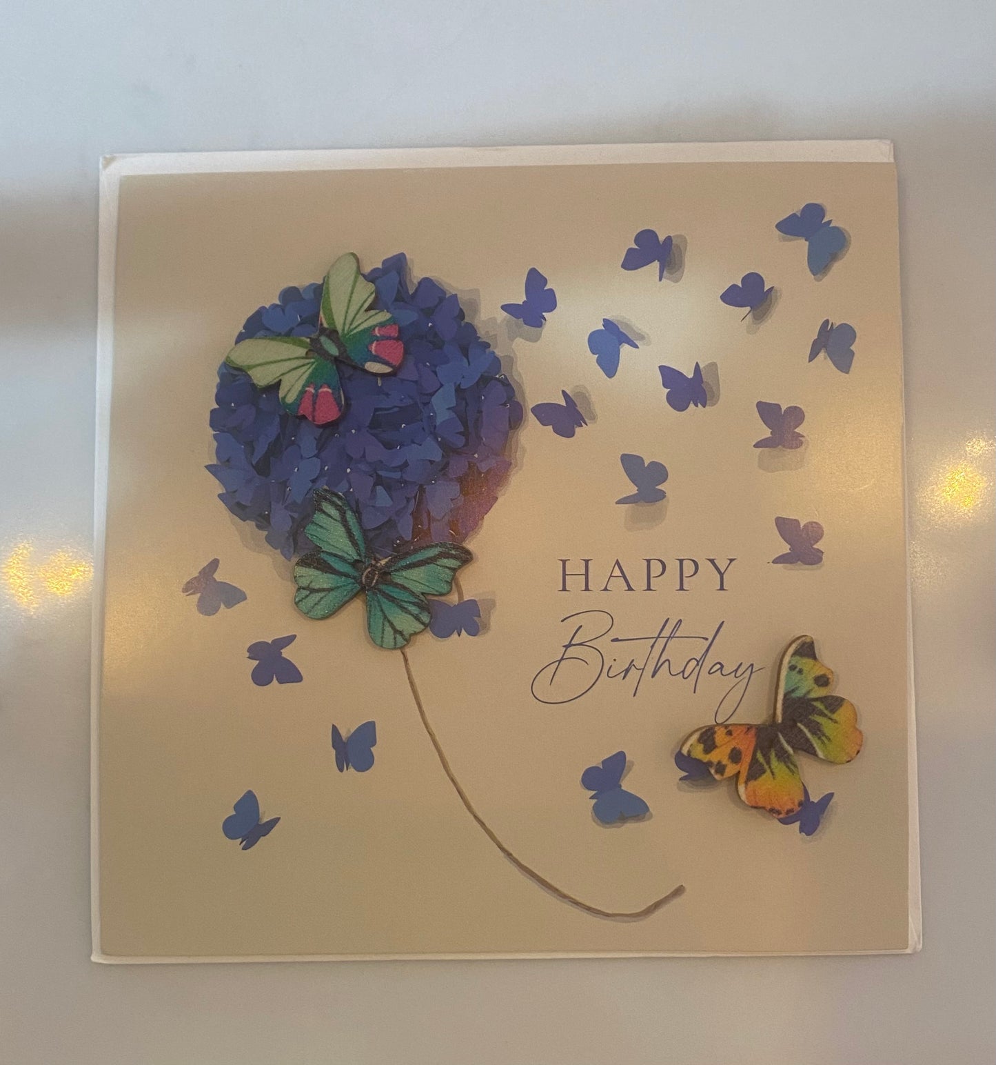 Butterfly birthday greeting card