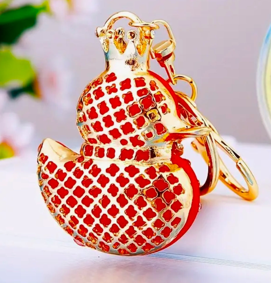 Princess Yellow Duck Keychain