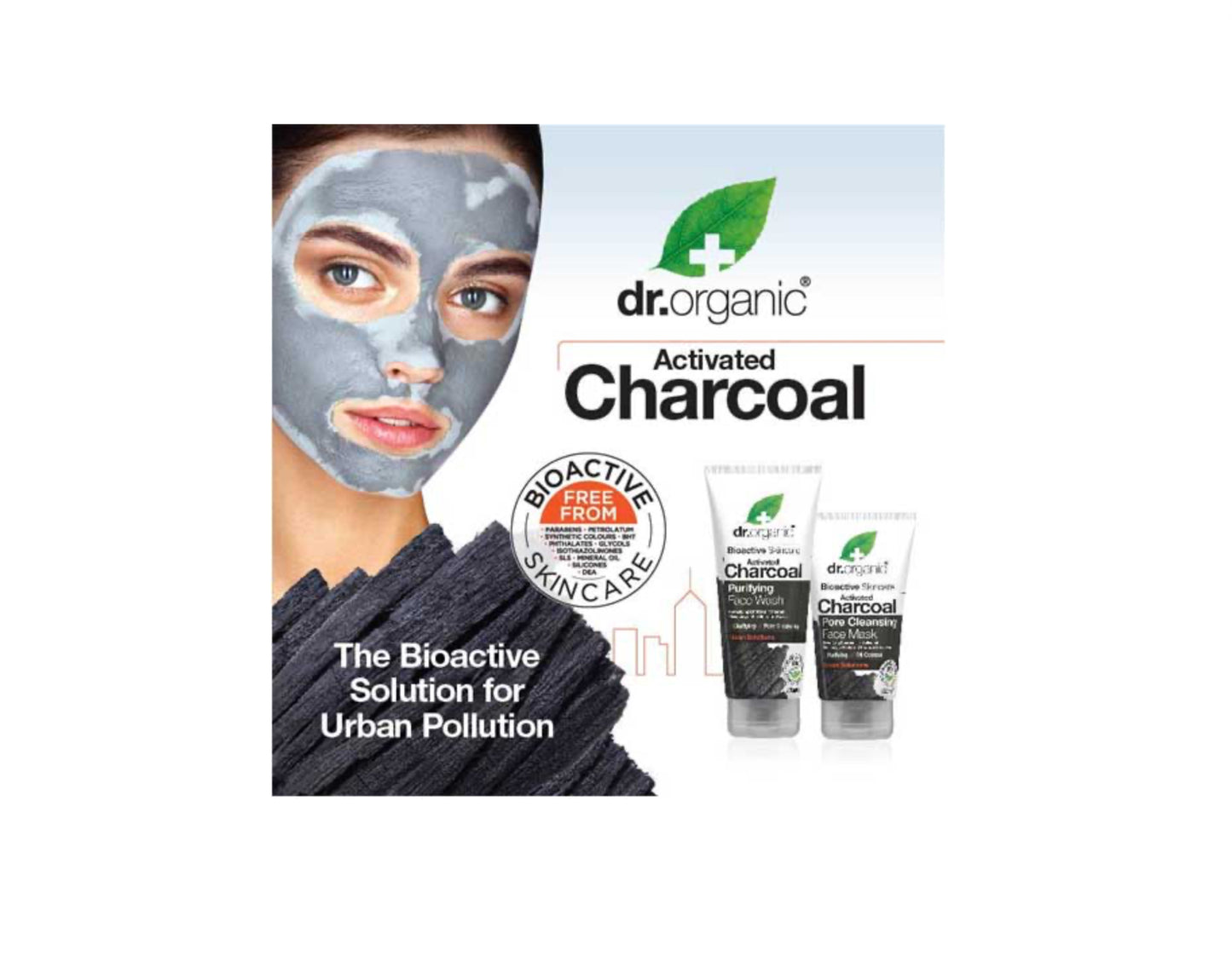 Dr Organic Face Scrub Charcoal 125ml