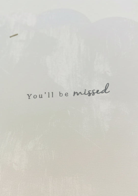 Saying Goodbye and wishing you good luck - Card