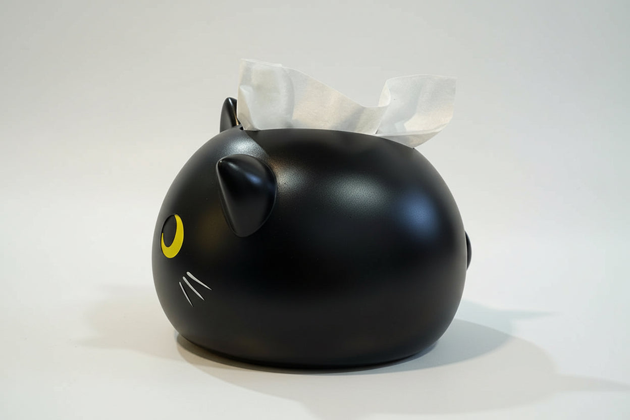Black Cat Tissue Holder