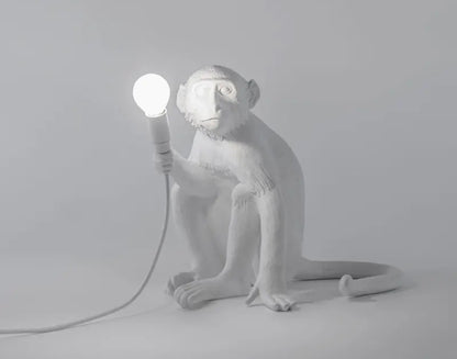 White monkey lamp