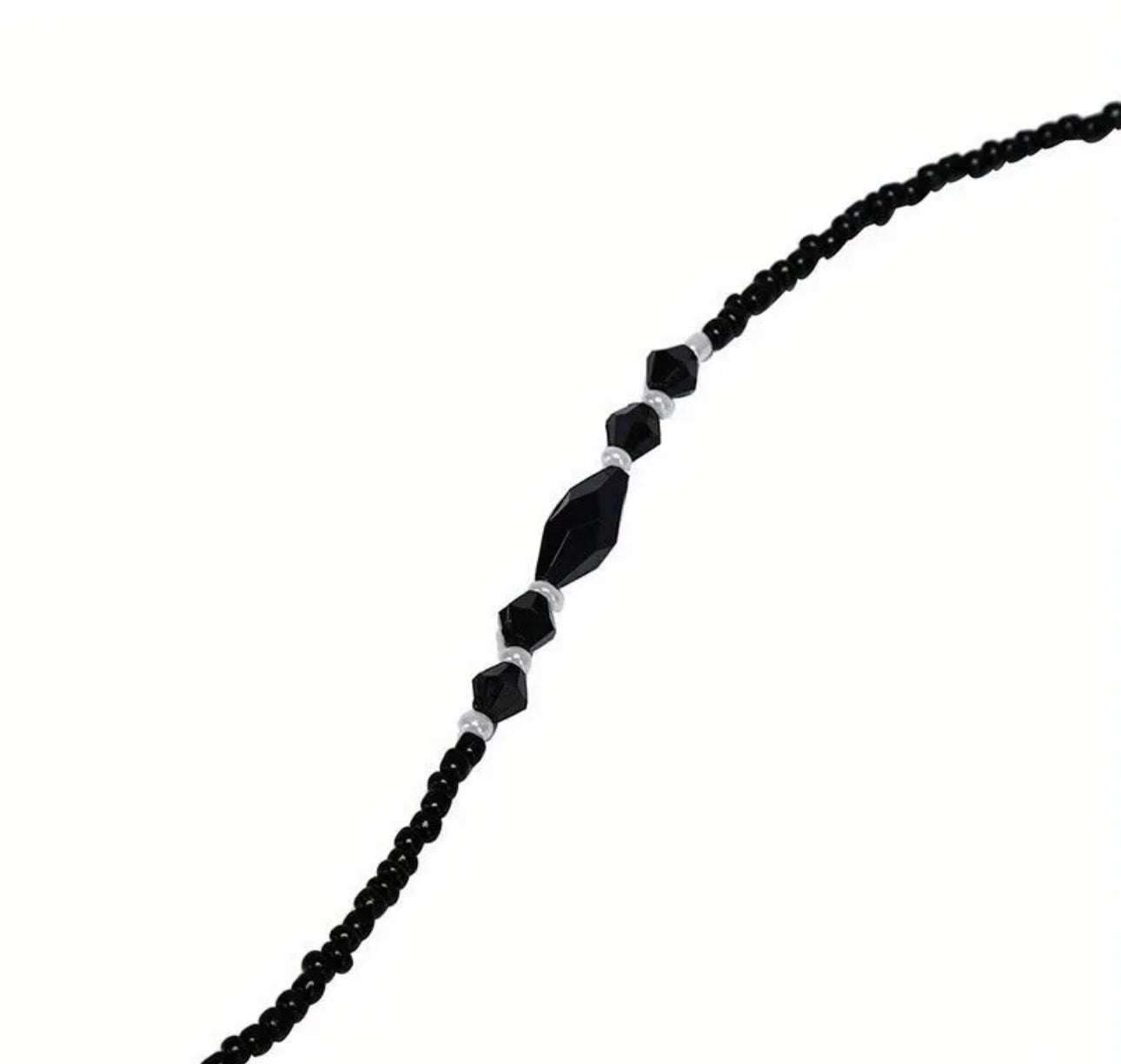 Chaîne de lunettes à perles noires
