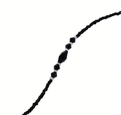 Black Bead Glasses Chain