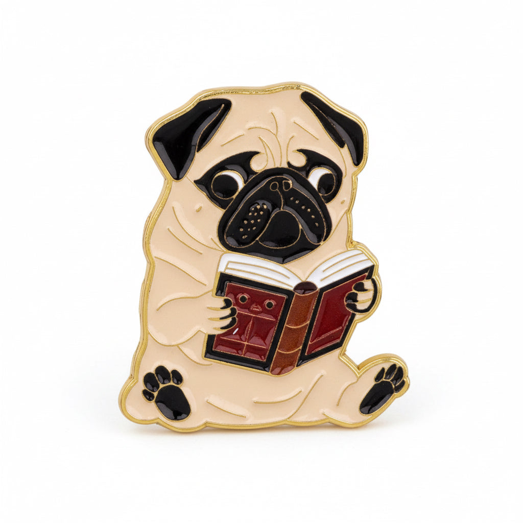 Reading Pug Pin