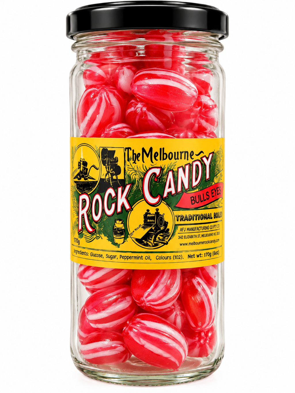 BULLS EYE - Le Melbourne Rock Candy 170g