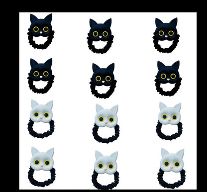 Cat hair tie ( black or white)