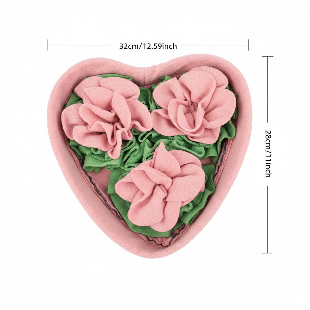 Heart Roses Snuffle Mat for Dogs