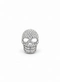 Diamanté Skull Brooch