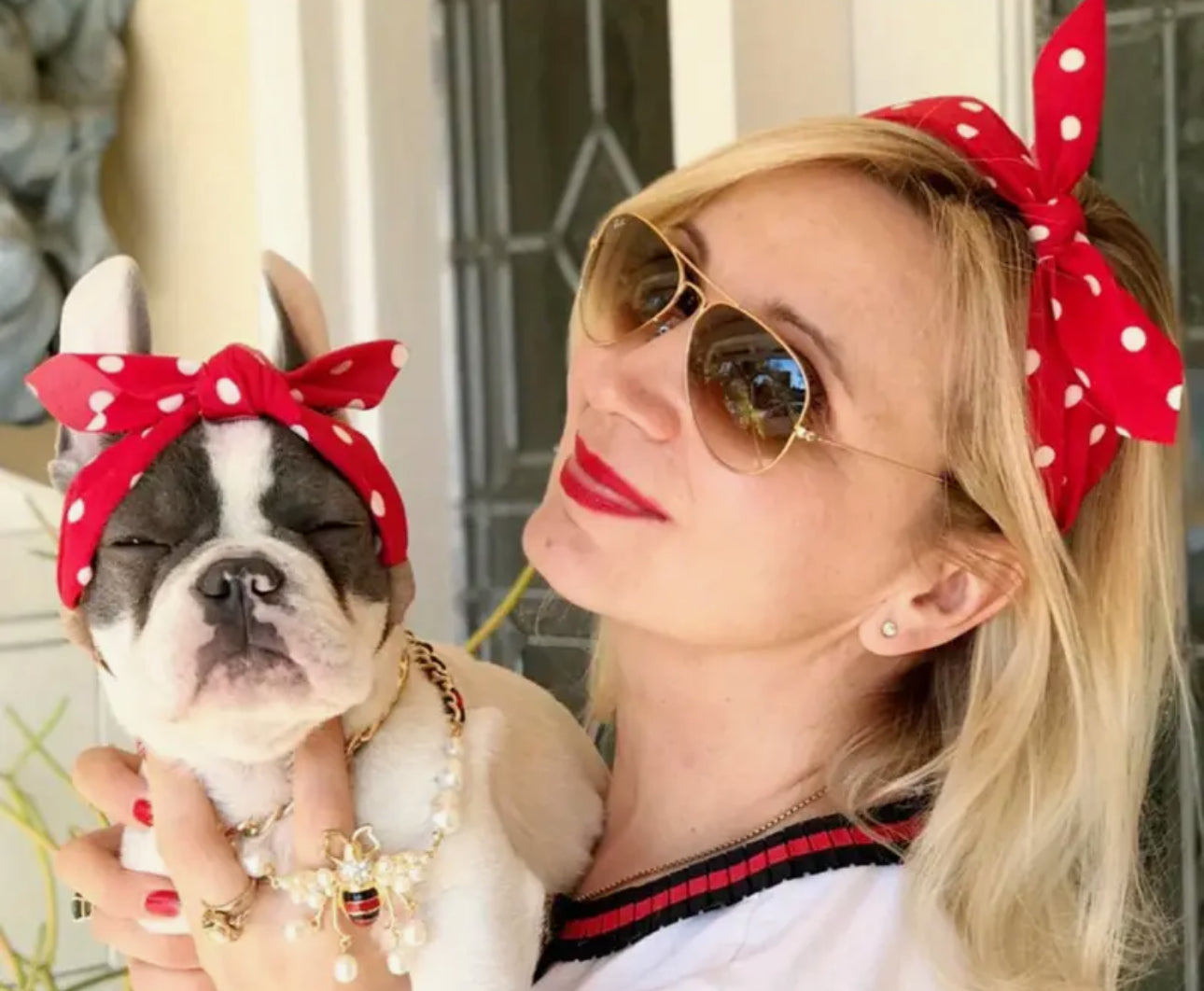 Bandana assorti pour chien ou chat et son propriétaire
