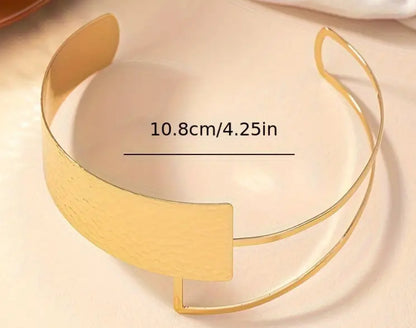 Hammered Gold-Plated Choker