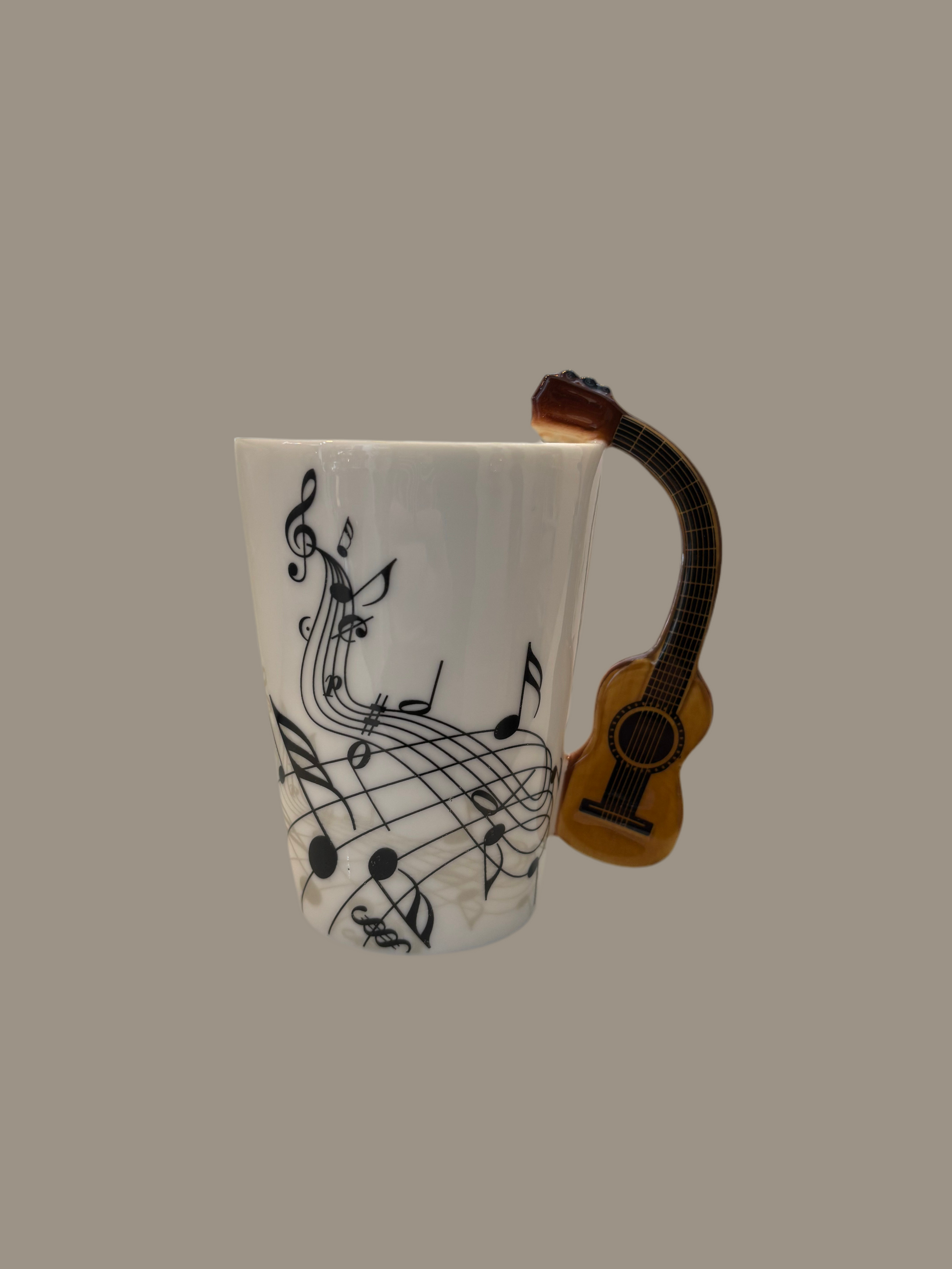Acoustic guitar coffee mug