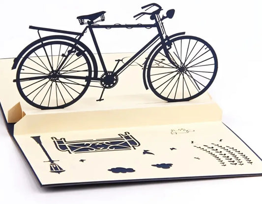 3D Pop-Up Greeting Card- Bicycle