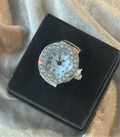 Bague de montre en cristal floral