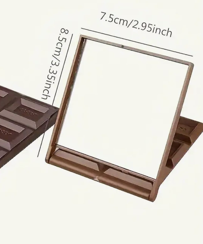 Miroirs compacts en chocolat