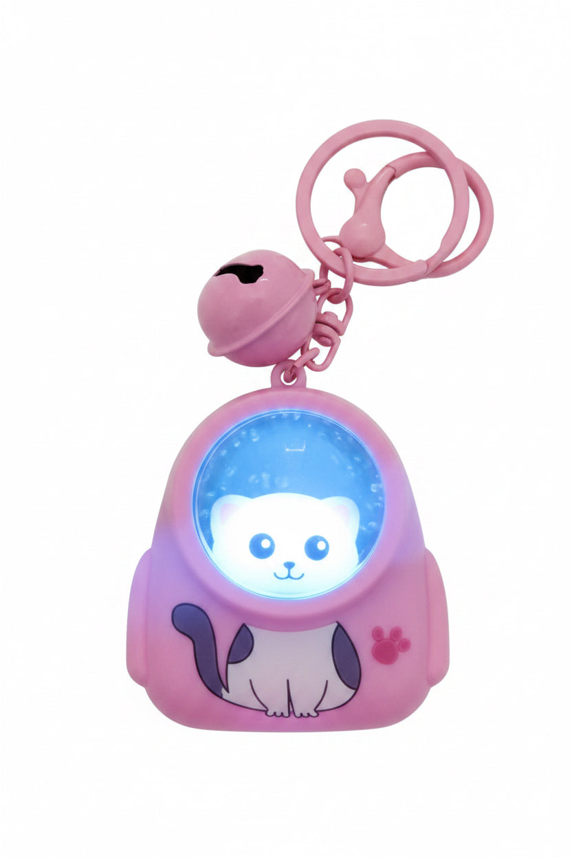 Glowing Cat Keychain