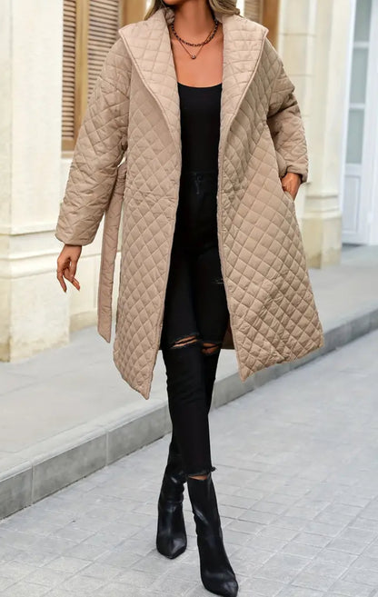 Beige Quilted Jacket