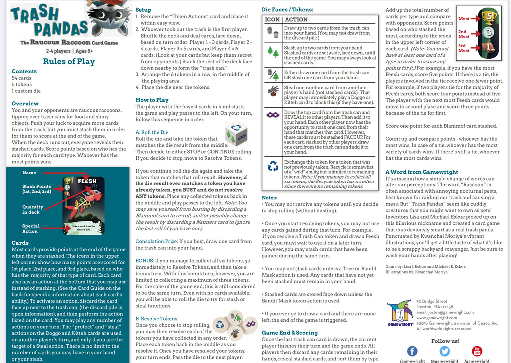 Jeu de cartes Thrash Pandas