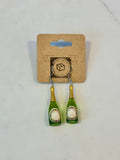 Boucles d'oreilles en argent sterling champagne