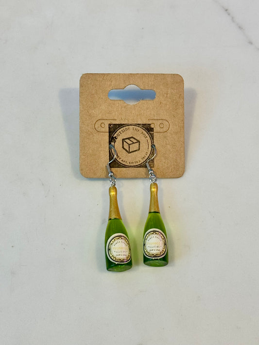 Champagne Sterling silver earrings