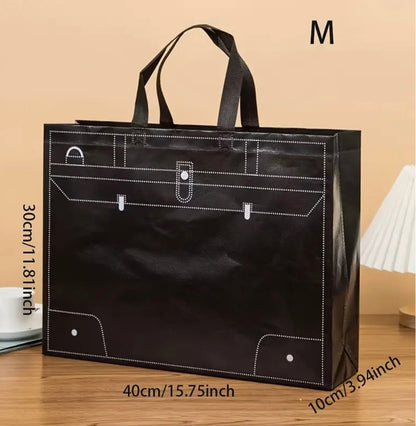 Black nylon medium sized gift bags