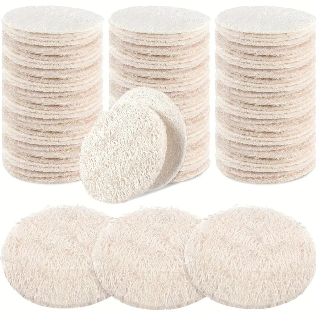 Tampons nettoyants en luffa naturel