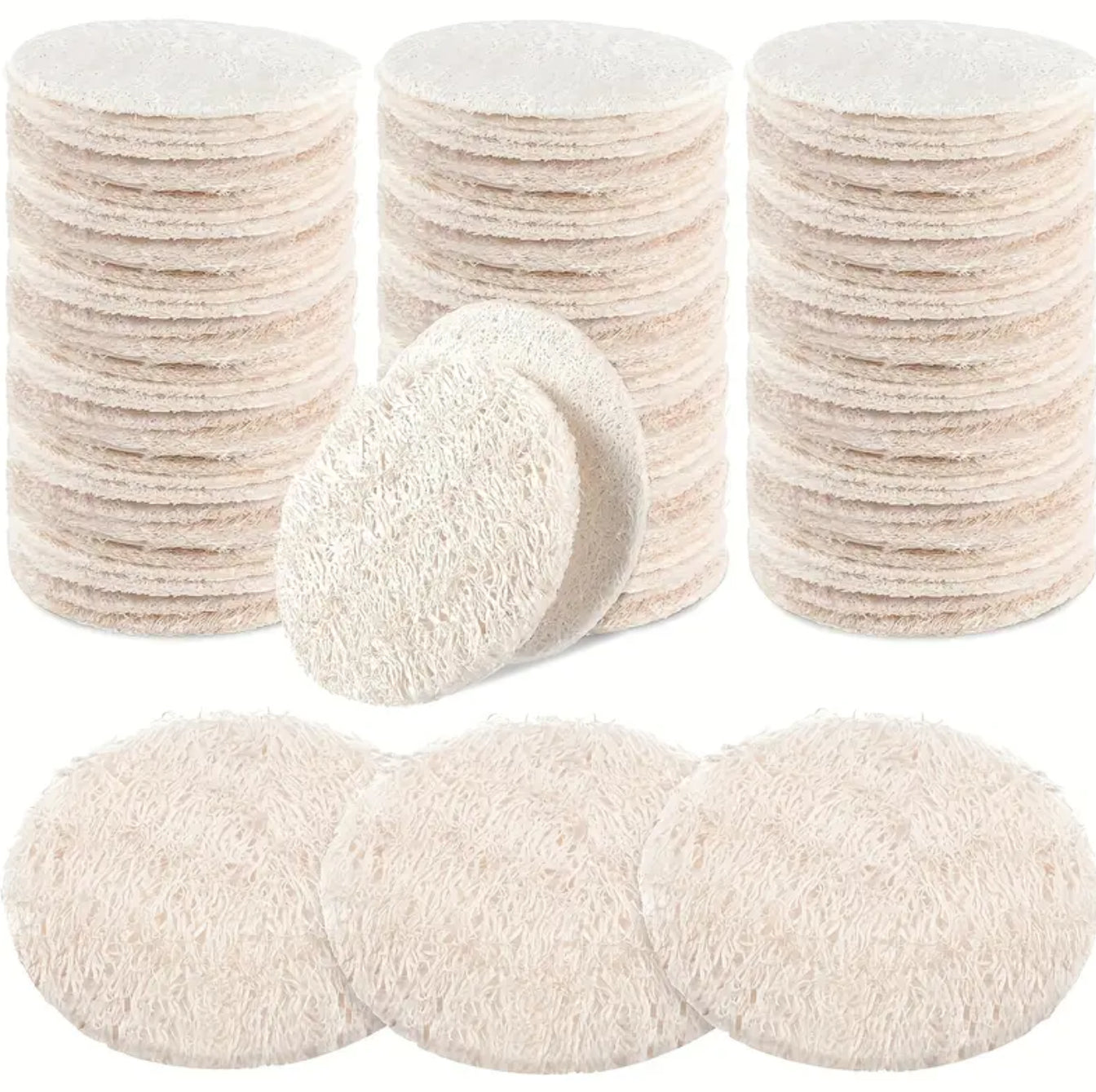 Natural Loofah cleaning pads