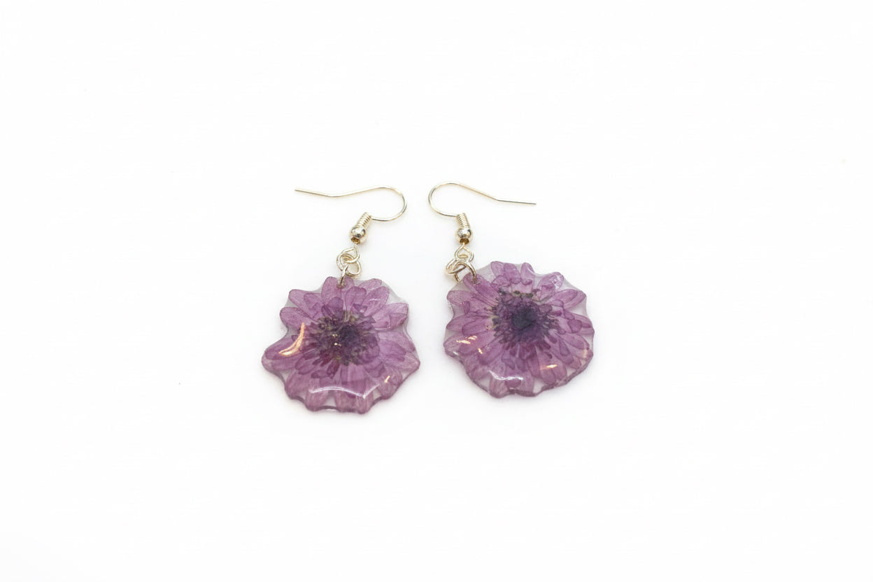 Resin Flower Earrings
