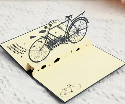 3D Pop-Up Greeting Card- Bicycle