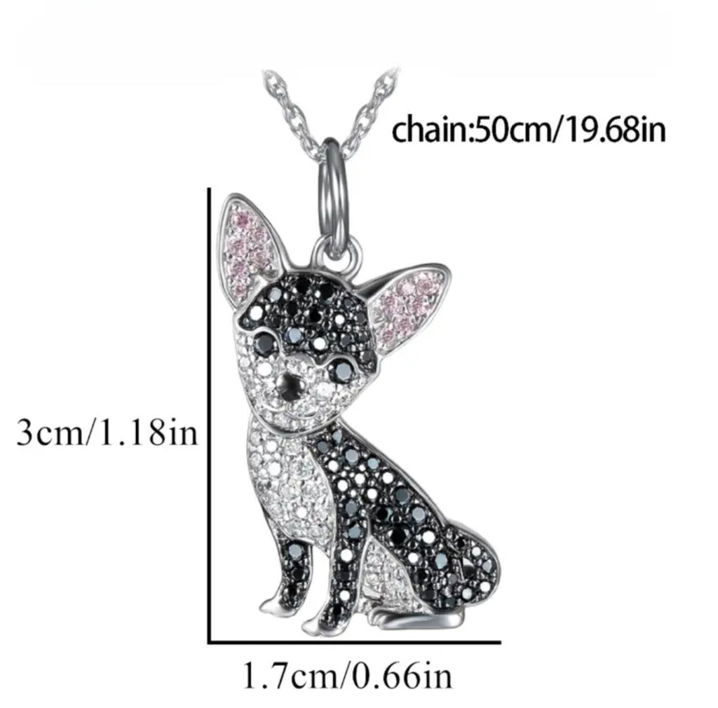 Collier ras du cou à double rang avec anneau