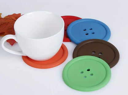 Silicone Button Coasters