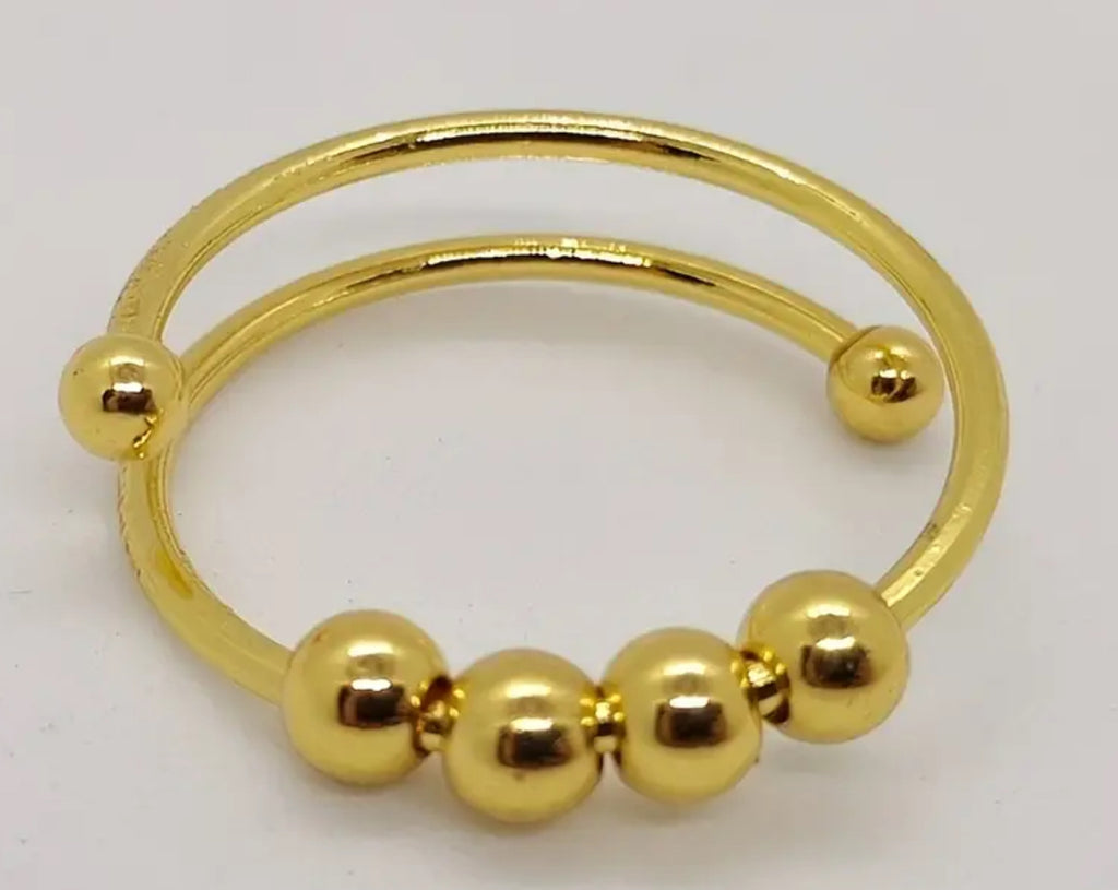 Anneaux Fidget en acier inoxydable (dorés)