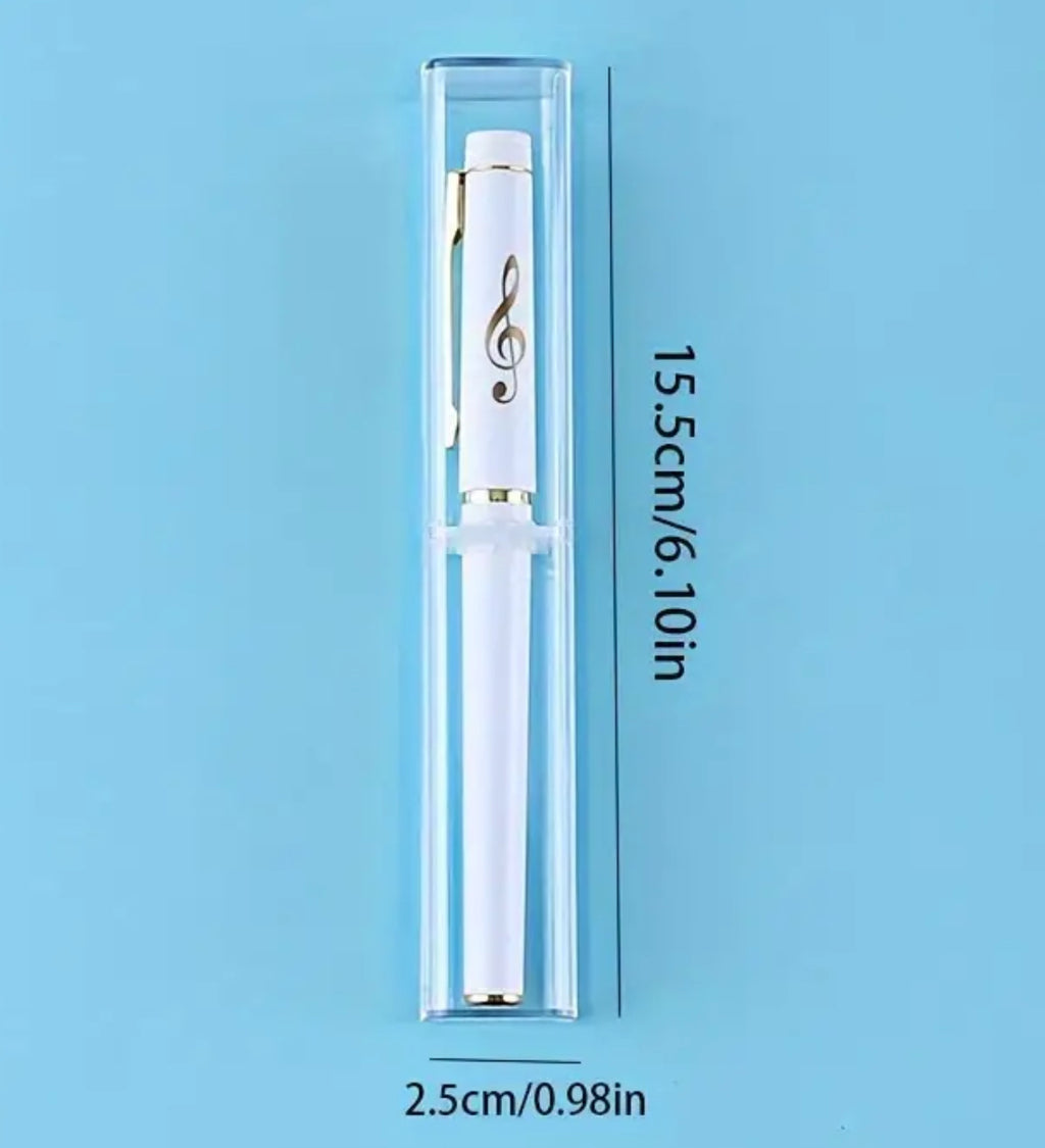 Stylo à bille noir inspiré de la musique