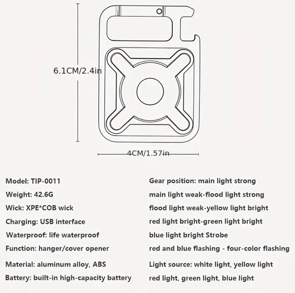 Versatile Portable headlight and bottle opener