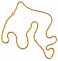 Stainless steel gold necklace chain 78cm