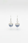 Ceramic teacup earrings