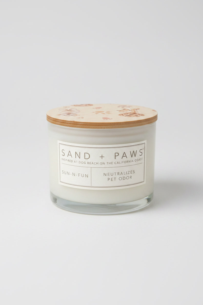 Sand + paws candle